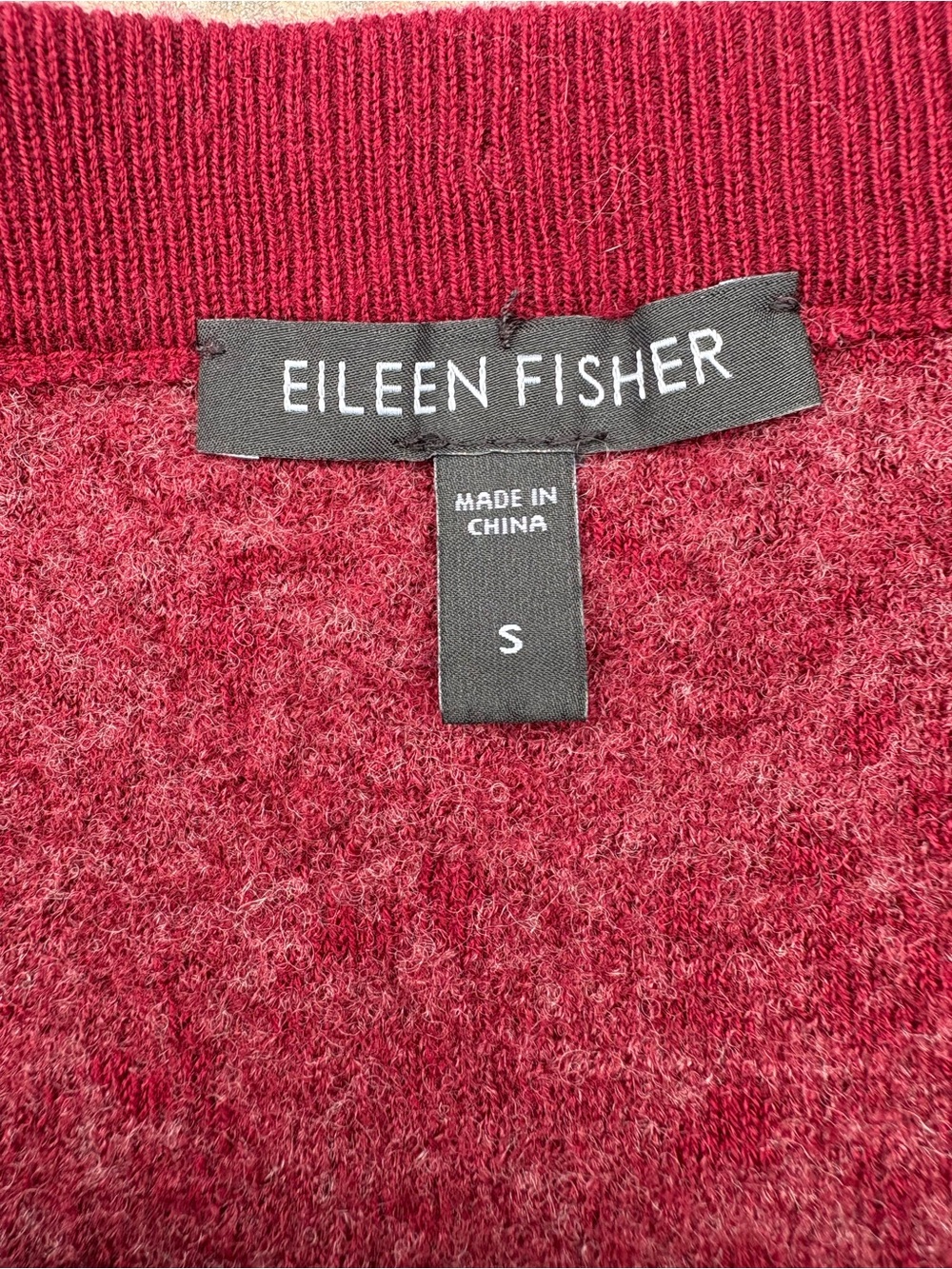 Eileen Fisher Mini Skirt in Rich Wine Red